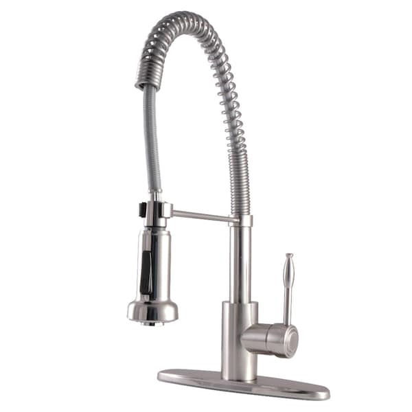 Gourmetier GSY8888NKL Nustudio Single-Handle Pre-Rinse Kitchen Faucet, Brushed Nkl GSY8888NKL - main